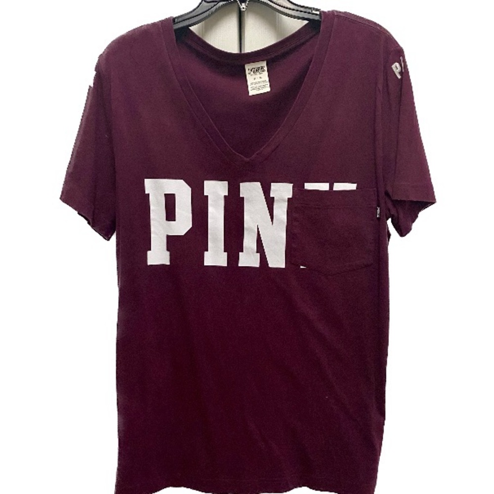 Sz M PINK by Victoria’s Secret Campus Tee - Maroon